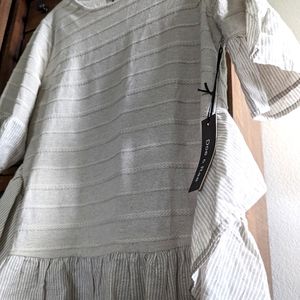 New with Tags Oatmeal Boho Blouse